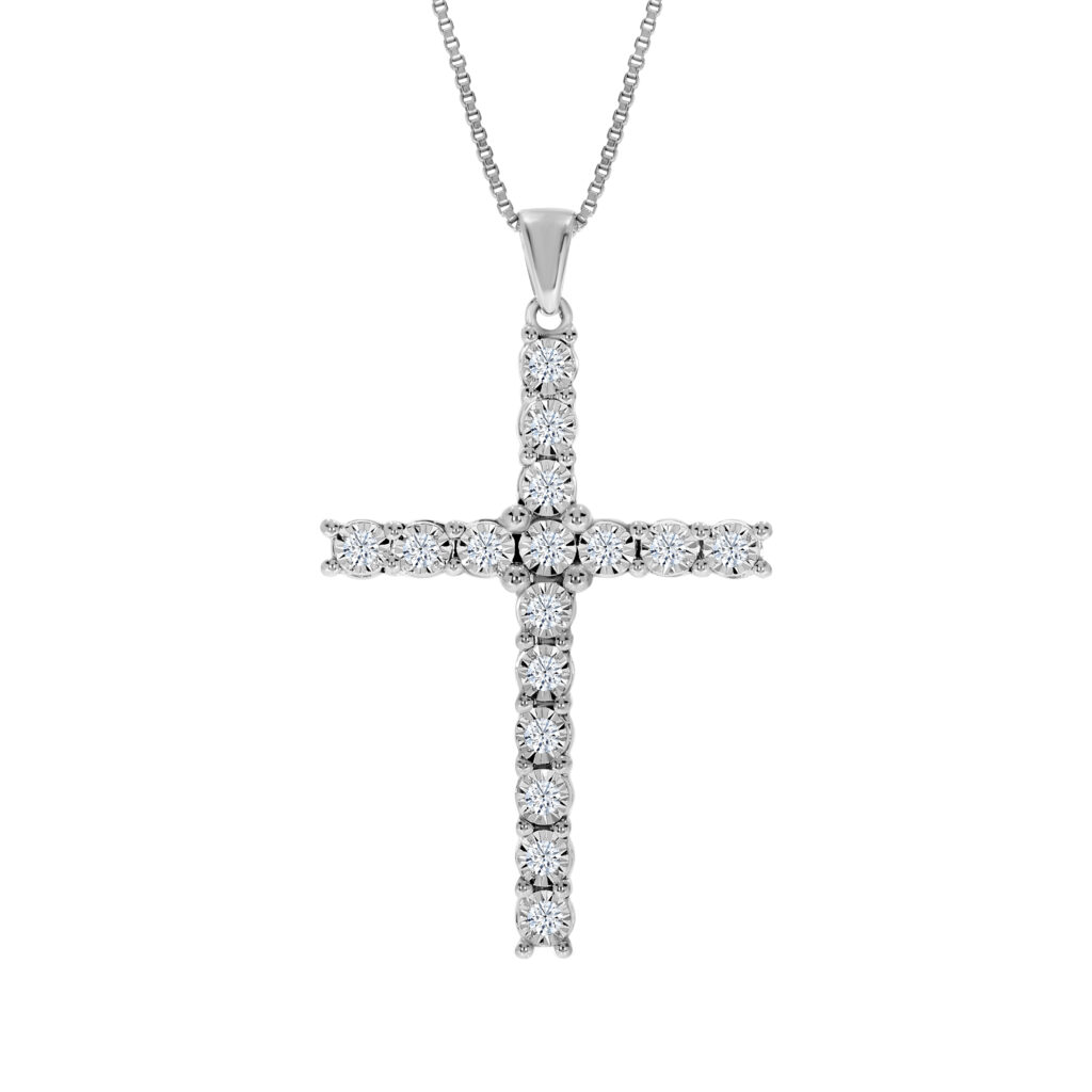 Essential Lab Grown Diamond Cross Necklace