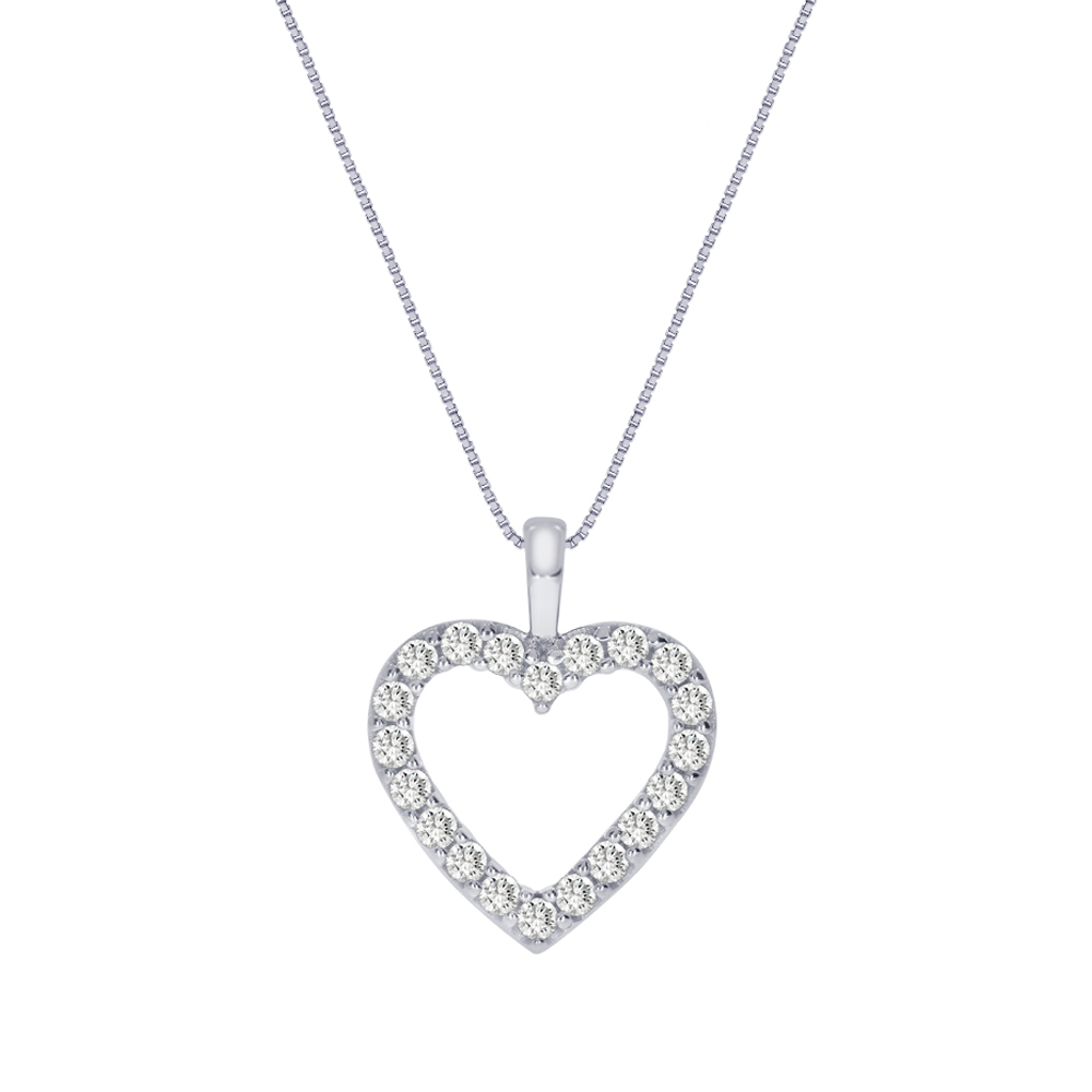 Dazzling Diamond Heart Necklace