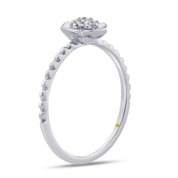 Floral Inspired Lab Grown Diamond Promise Ring