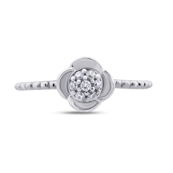 Floral Inspired Lab Grown Diamond Promise Ring