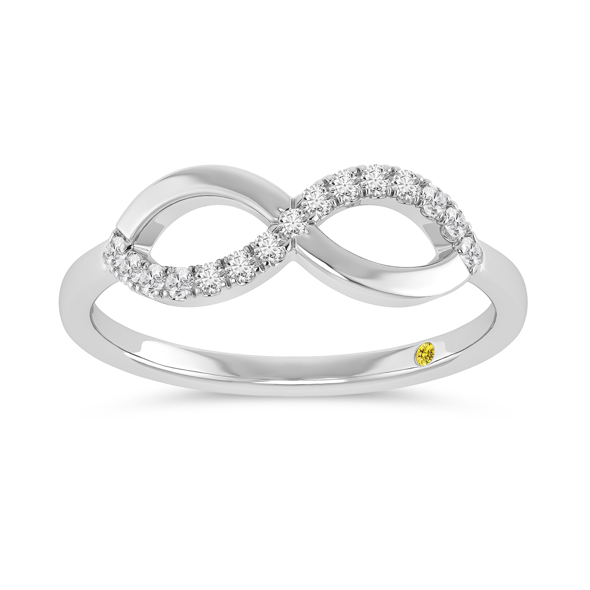 Demure Lab Diamond Infinity Ring