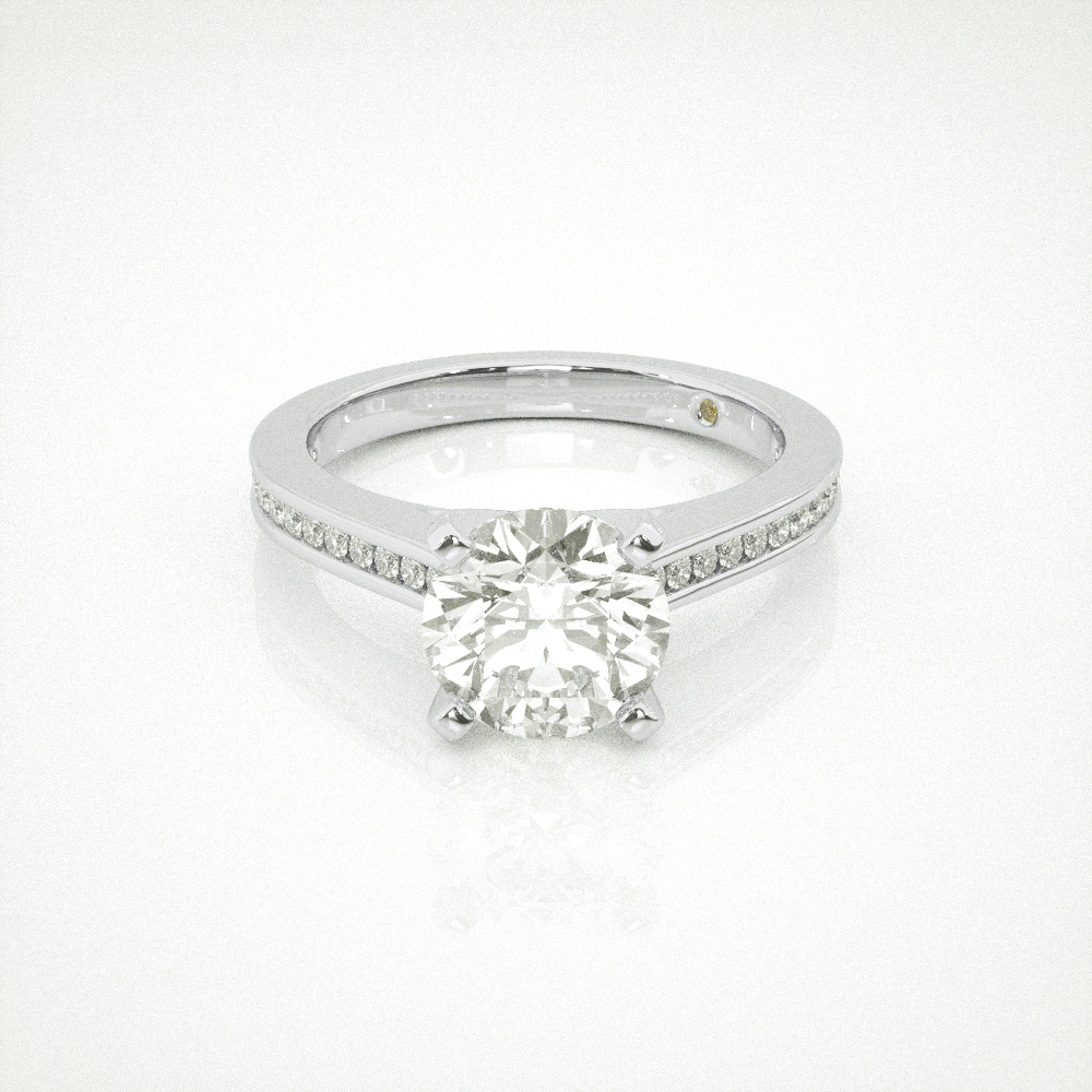 Classic Channel Set Lab Grown Diamond Engagement Ring
