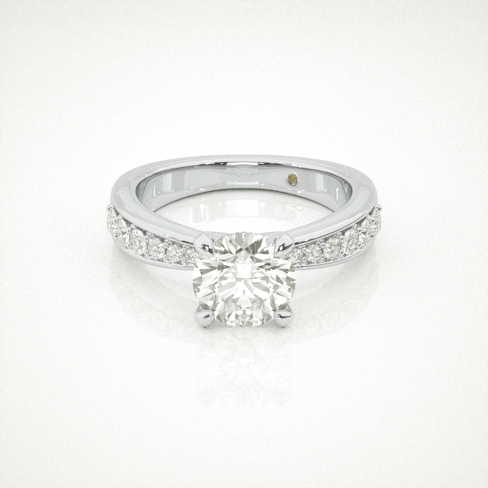 Bezel Set Lab Grown Diamond Engagement Ring
